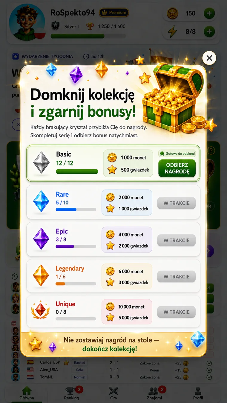 Quiz Legion — Collections and rewards